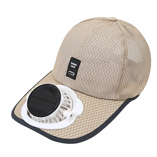 Solar-Powered Fan Mesh Baseball Cap